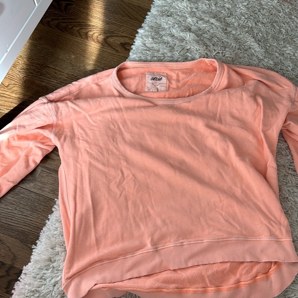 Aerie coral sweatshirt